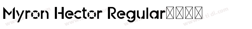 Myron Hector Regular字体转换